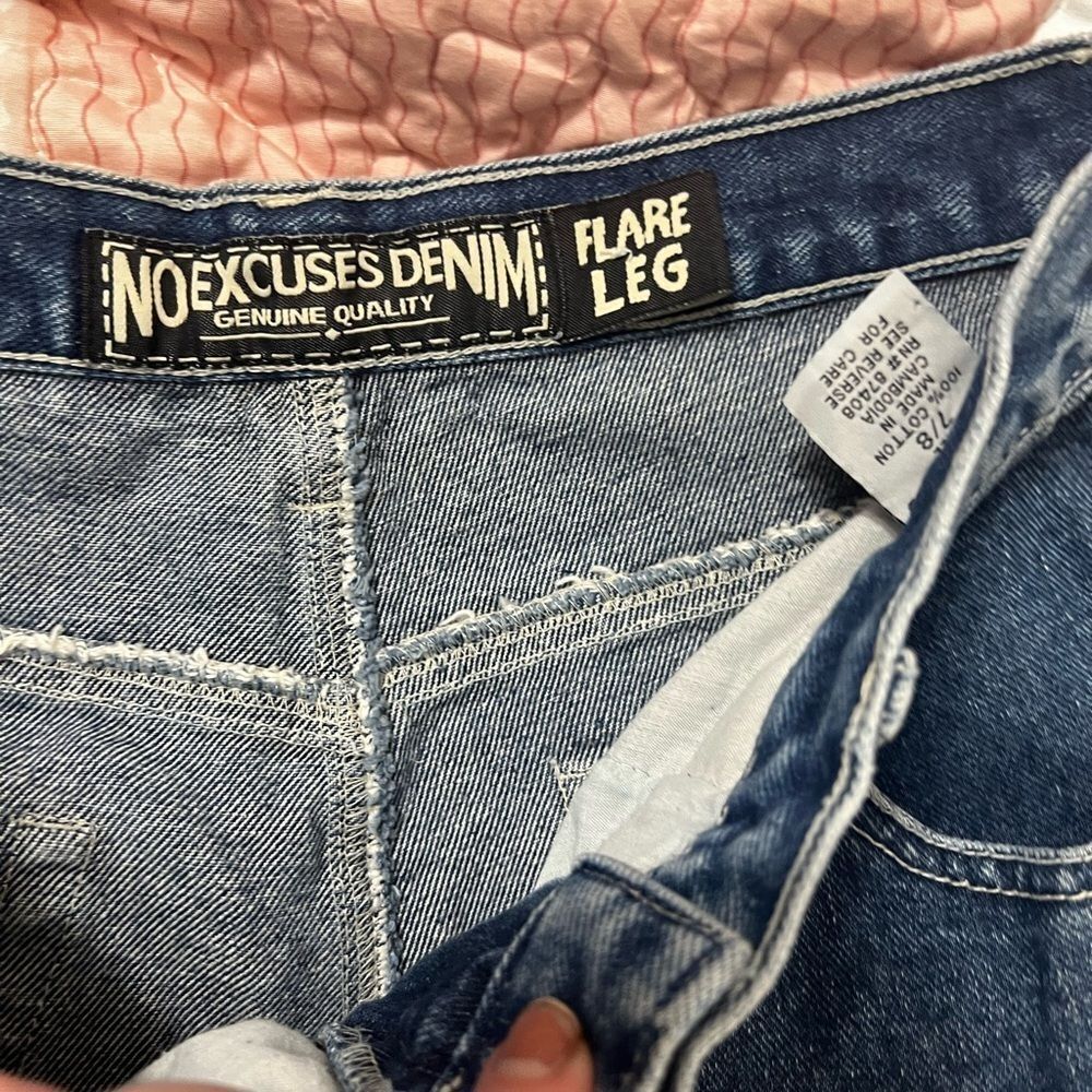 Womens Vintage Wide Leg
Baggy Jeans No Excuses 8 - Picture 10 of 14
